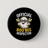 Boo Bee Inspector Shirt Men Women Halloween Costum Button (Vorderseite)
