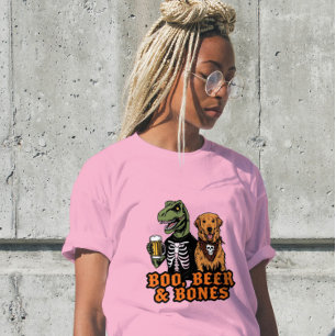 Boo Beer Bones T Rex Vintages T-Shirt
