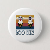 Boo Bees Couple Ghost Halloween Shirt Button (Vorderseite)