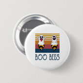 Boo Bees Couple Ghost Halloween Shirt Button (Vorne & Hinten)