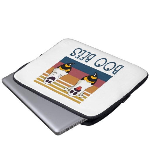 Boo Bees Couple Ghost Halloween Shirt Laptopschutzhülle (Vorne Knopf)