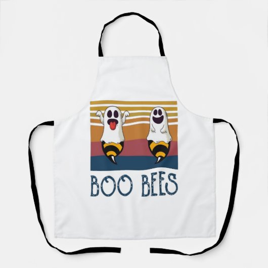 Boo Bees Couple Ghost Halloween Shirt Schürze (Vorderseite)