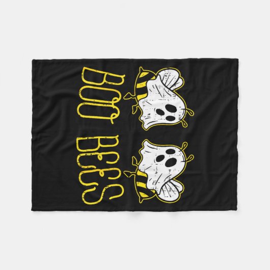 Boo Bees Funny Couples Halloween Costume For Adult Fleecedecke (Vorderseite (Horizontal))