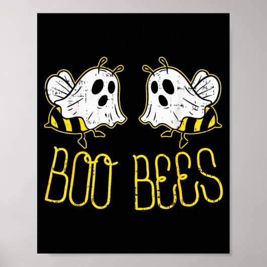 Boo Bees Funny Couples Halloween Costume For Adult Poster (Vorne)