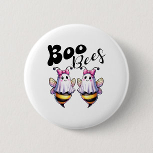 Boo Bees Ghost Bee Halloween Kostüm Frauen Funny Button