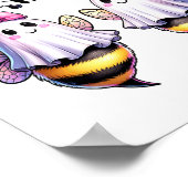Boo Bees Ghost Bee Halloween Kostüm Frauen Funny Poster (Ecke)