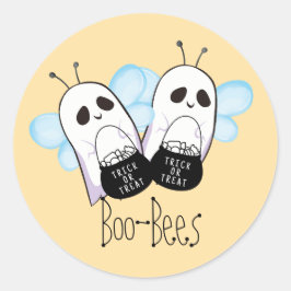 Boo-Bees Ghost  Runder Aufkleber