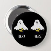 Boo Bees Ghost Spaß Halloween Button (Vorne & Hinten)