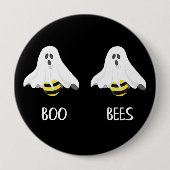 Boo Bees Ghost Spaß Halloween Button (Vorderseite)