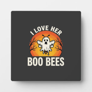 Boo Bees Halloween Geist Biene Lustiges Design_1 Fotoplatte