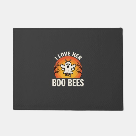 Boo Bees Halloween Geist Biene Lustiges Design_1 Fußmatte (Vorderseite)