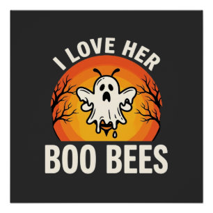 Boo Bees Halloween Geist Biene Lustiges Design_1 Poster