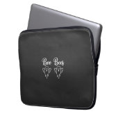 Boo Bees Halloween-Geister-Design Laptopschutzhülle (Vorderseite Links)