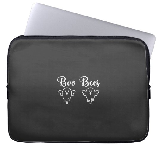 Boo Bees Halloween-Geister-Design Laptopschutzhülle (Vorderseite)