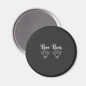 Boo Bees Halloween-Geister-Design Magnet (Vorderseite/Rückseite)