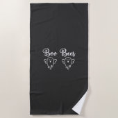 Boo Bees Halloween-Geister-Design Strandtuch (Vorderseite)