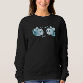 Boo Bees Halloween Ghost Bee Here for the Boos  Gh Sweatshirt (Vorderseite)