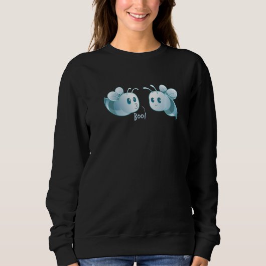 Boo Bees Halloween Ghost Bee Here for the Boos  Gh Sweatshirt (Vorderseite)