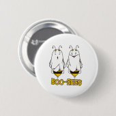Boo Bees Halloween - Halloween Funny Ghosts Bees Button (Vorne & Hinten)