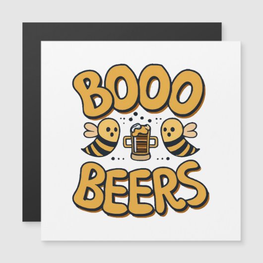 Boo Bees Magnetkarte (Vorne/Hinten)