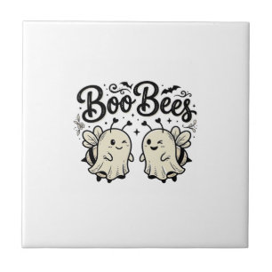 Boo Bees Vintage Halloween Geist Biene Design_1 Fliese