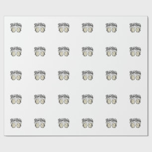 Boo Bees Vintage Halloween Geist Biene Design_1 Geschenkpapier