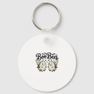Boo Bees Vintage Halloween Geist Biene Design_1 Schlüsselanhänger
