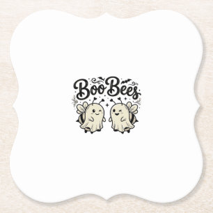 Boo Bees Vintage Halloween Geist Biene Design_1 Untersetzer