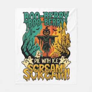 Boo Berry Pie Eis Schrei Kürbis Vogelscheuche Hall Fleecedecke
