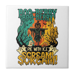 Boo Berry Pie Eis Schrei Kürbis Vogelscheuche Hall Fliese