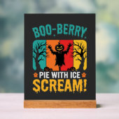 Boo-Berry-Pie-Halloween-Eiscreme-Design Acrylschild (Neutral)