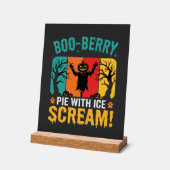 Boo-Berry-Pie-Halloween-Eiscreme-Design Acrylschild (Winkel)