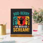 Boo-Berry-Pie-Halloween-Eiscreme-Design Acrylschild (Hochzeit)