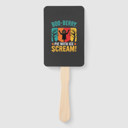 Boo-Berry-Pie-Halloween-Eiscreme-Design Fächer (Vorderseite)