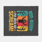 Boo-Berry-Pie-Halloween-Eiscreme-Design Fleecedecke (Vorderseite (Horizontal))