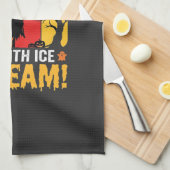Boo-Berry-Pie-Halloween-Eiscreme-Design Geschirrtuch (Viertel Falte)