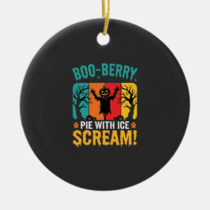 Boo-Berry-Pie-Halloween-Eiscreme-Design Keramik Ornament