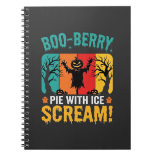 Boo-Berry-Pie-Halloween-Eiscreme-Design Notizblock