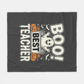 Boo Bester Lehrer Halloween-Geisterdesign_1 Fleecedecke (Vorderseite (Horizontal))