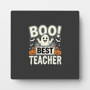 Boo Bester Lehrer Halloween-Geisterdesign_1 Fotoplatte