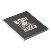 Boo Bester Lehrer Halloween-Geisterdesign_1 Notizblock (angewinkelt)