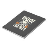 Boo Bester Lehrer Halloween-Geisterdesign_1 Notizblock (Rotiert)