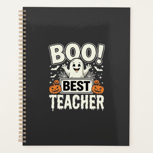 Boo Bester Lehrer Halloween-Geisterdesign_1 Planer (Vorderseite)