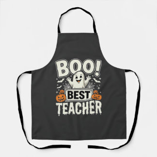 Boo Bester Lehrer Halloween-Geisterdesign_1 Schürze