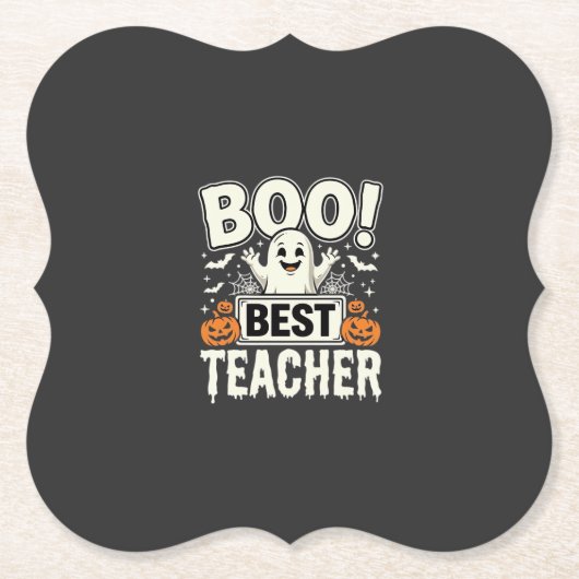 Boo Bester Lehrer Halloween-Geisterdesign_1 Untersetzer (Vorderseite)