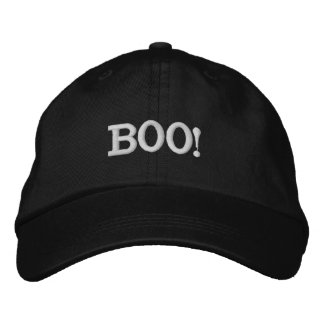 Boo! bestickte Baseballkappe