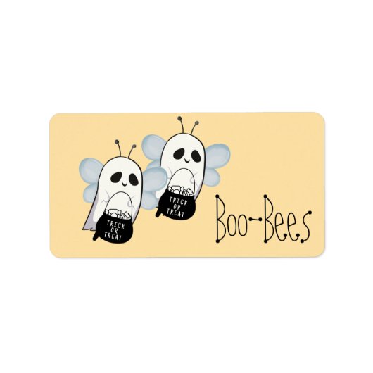 Boo-Bienen-Geist Adressaufkleber (Vorne)