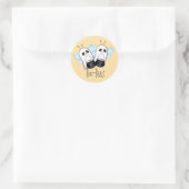 Boo-Bienen-Geist Runder Aufkleber (Tasche)