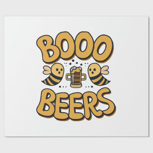Boo Bienen Geschenkpapier (Flach)