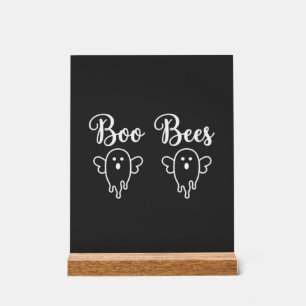 Boo Bienen Halloween-Geister-Design Acrylschild